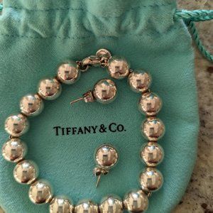 Tiffany & Co Ball Bracelet + matching earrings